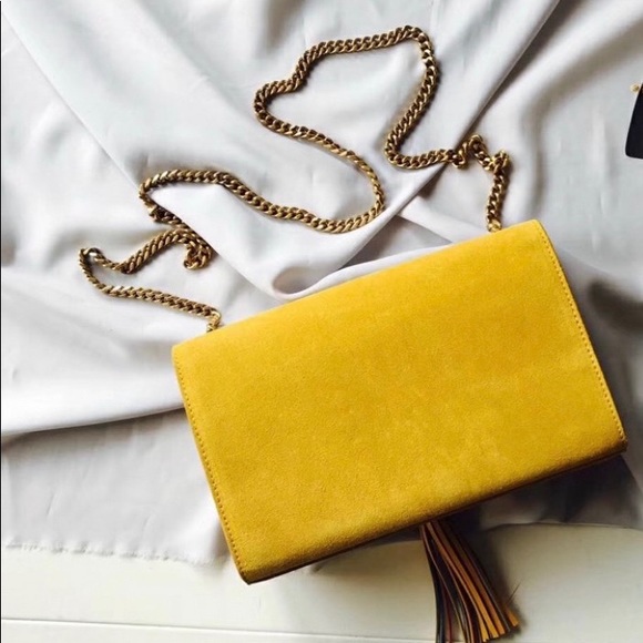 SOLD EBAY Saint Laurent Med Kate Monogram Tassle - Picture 3 of 6